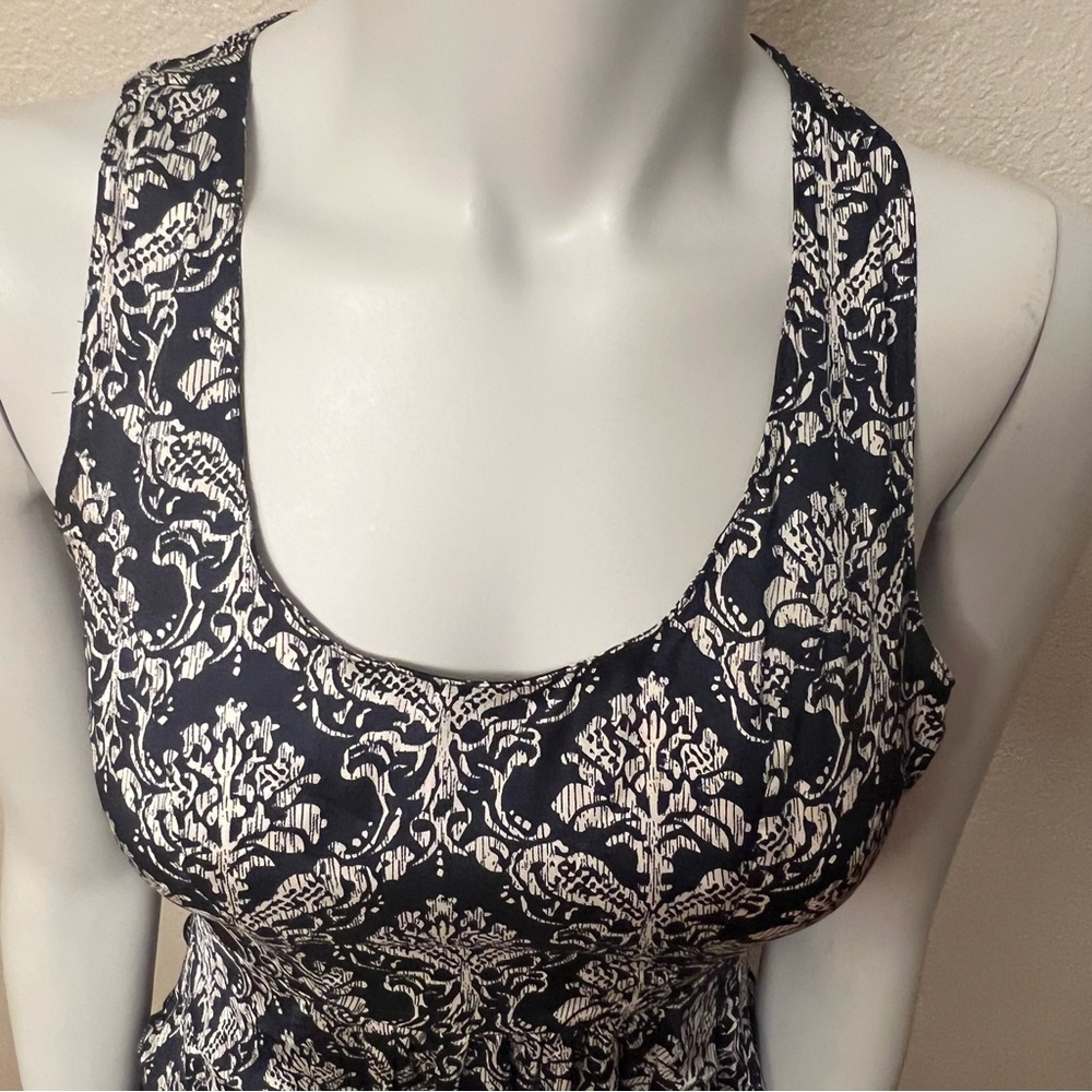 Anthropologie Lili’s Closet Blue Azar Racerback Sleeveless Ruffle Dress - Picture 7 of 14